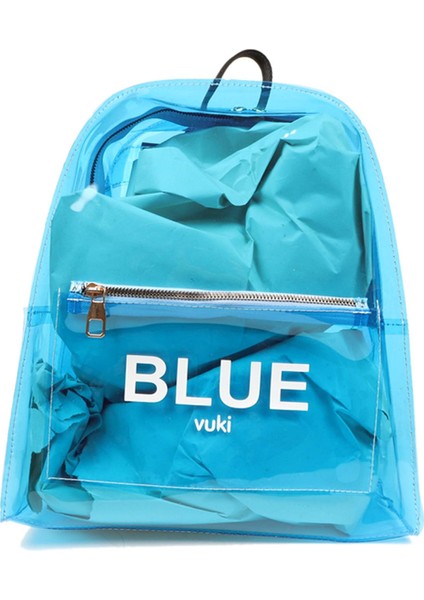 Kh-Şeffaf Sırt Çantası Mavi Blue
