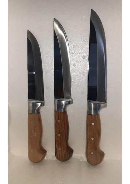 Kasap Bıçak Seti Kemik - Yüzme - 3no Bıçak