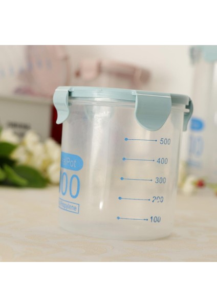 Kuru Şişeler ve Atıştırmalıklar Için Nem Tutmayan Şeffaf Saklatma Kutusu Mavi 600 ml (Yurt Dışından) fiyatları