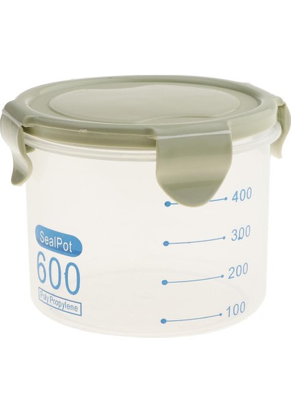 Kuru Şişeler ve Atıştırmalıklar Için Nem Tutmayan Şeffaf Saklatma Kutusu Yeşil 600 ml (Yurt Dışından)