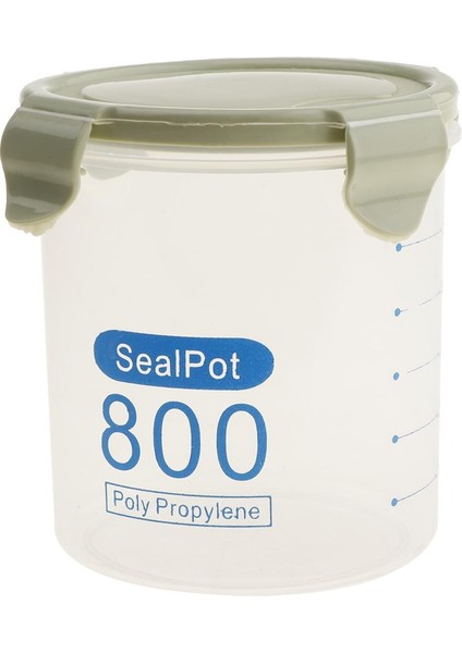 Kuru Şişeler ve Atıştırmalıklar Için Nem Tutmayan Şeffaf Saklatma Kutusu Yeşil 800 ml (Yurt Dışından)