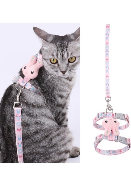 Tavşan Kafa Tipi Anti-Breakway Ayarlanabilir Kedi Tasması, Boyut: 3-6kg Için Uygun Büyük (Pembe) (Yurt Dışından)