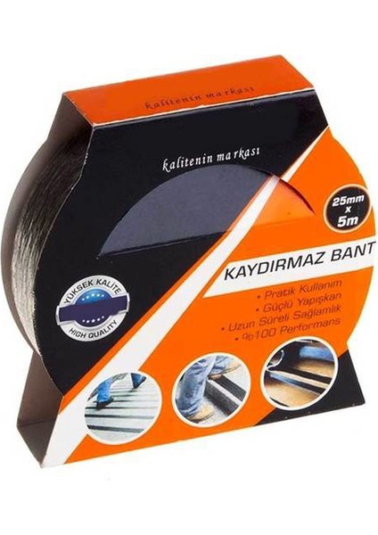 Merdiven Kaydırmaz Bant Genel Amaçlı Iç Mekan,dış Mekan 2.5cmx5 mt