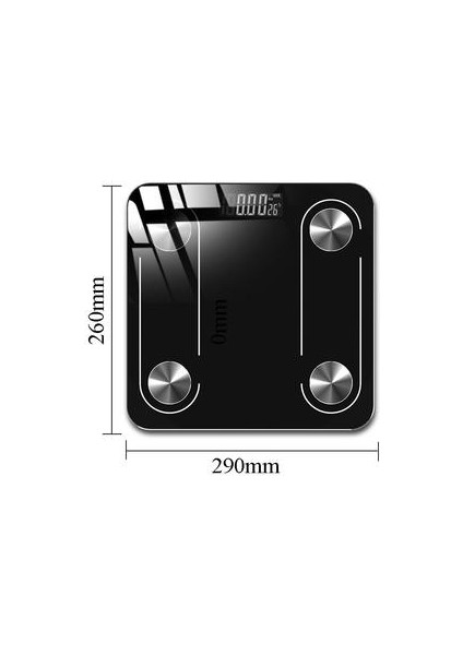 Yeni Bluetooth Akıllı Vücut Yağ Ölçeği Elektronik Tartı Ölçümü(Pembe) (Yurt Dışından)
