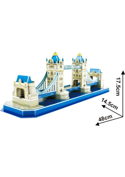 Cubic Fun 52 Parça 3D Puzzle Tower Bridge