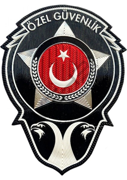 Özel Güvenlik Göğüs Arması 3D Yeni Tip
