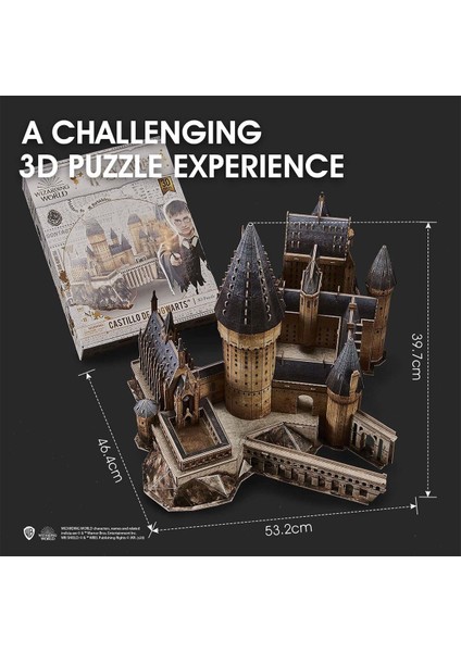 Cubic Fun 185 Parça 3D Puzzle Harry Potter Hogwarts Harika Salon