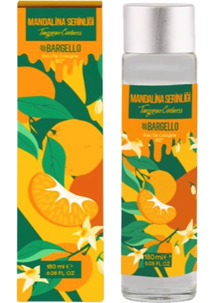 180 ml 80° Mandalina Serinliği Cam Dökme Kapak Kolonya Edc