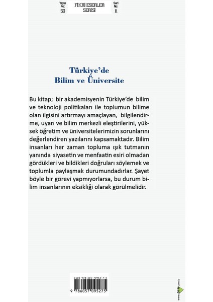 Türkiye’de Bilim ve Üniversite - Prof. Dr. Cemil Çelik