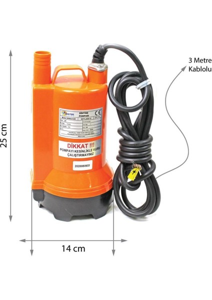 Water Sound 24 Volt Dc Solar Güneş Enerjili Su Pompası 7 mt Yükseklik 7.5 M³/h