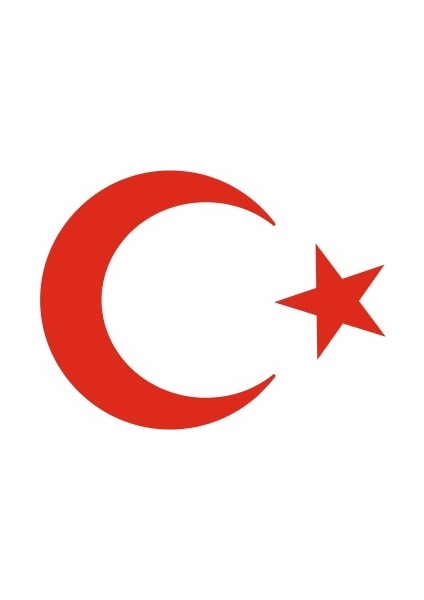 Türk Bayrağı Oto Sticker