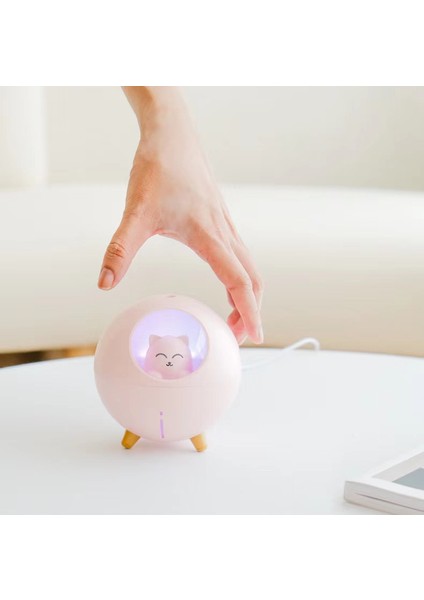 Çocuklar Bebek Kreş Yatak Odası İçin Ultra Sessiz USB Sevimli Serin Mist Mini Nemlendirici 220 ml. (Yurt Dışından)
