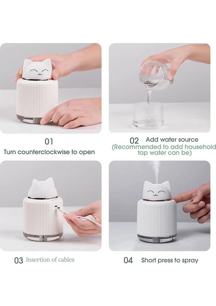 300 ml. USB Karikatür Ultrasonik Hava Nemlendirici Zamanlama Aroma Esansiyel Yağı Difüzör Sisleyici (Yurt Dışından) modelleri