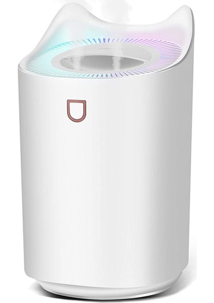 Yatak Odası İçin Soğuk Sis Nemlendirici USB Kolay Temizleme / Üst Doldurma / Asla Sızdırmaz / Çift Püskürtücü 3000 ml. (Yurt Dışından)