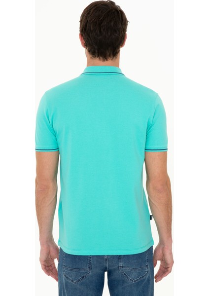 Erkek Mint Yeşili Slim Fit Polo Yaka Basic Tişört 50252448-VR090 fırsatları