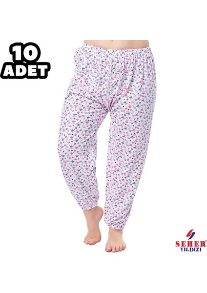 Seher Empirme Bayan Pijama Lastikli Paça 10'lu