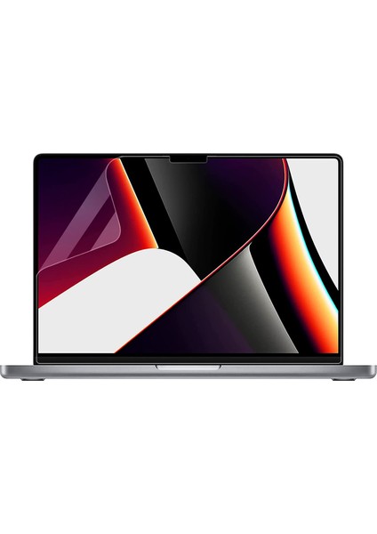 Novstrap Apple MacBook Pro 2021 M1 Çip 14 Inc A2442 ile Uyumlu Ekran Koruyucu Parlak Nano Film