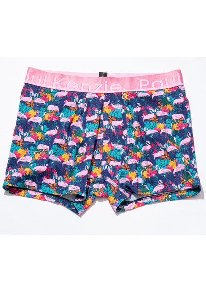 Paul Kenzie Unique Effect Desenli Erkek Boxer - Flamingo