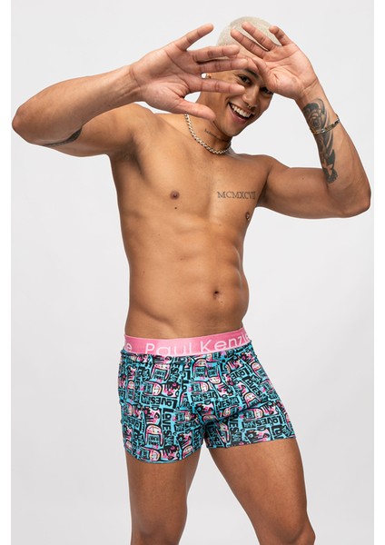 Unique Effect Desenli Erkek Boxer - Lovebunny modelleri
