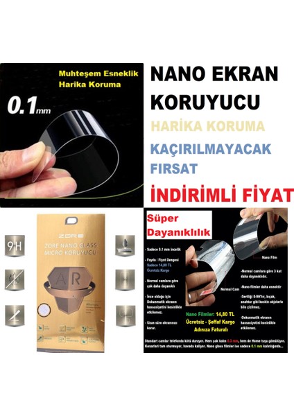 Xiaomi Redmi Note 4 Nano Micro Temperli Ekran Koruyucu modelleri