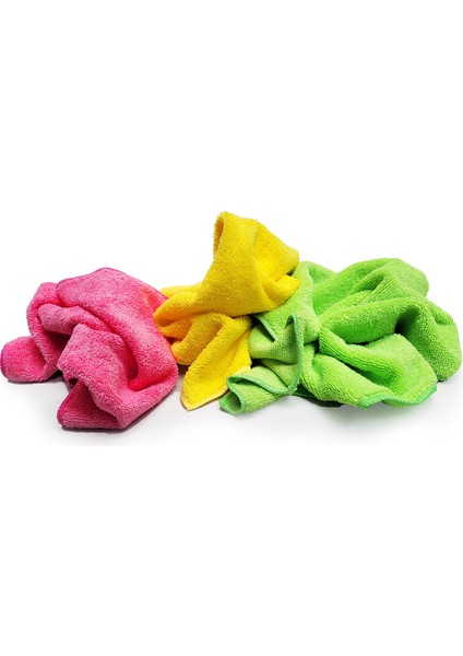 Hobee 3'lü Mikrofiber Kalın Temizlik Bezi 40 x 40 cm 265GSM