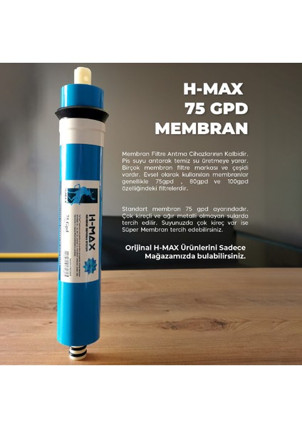 75 Gpd Membranlı Kapalı Kasa Su Arıtma Cihazı 5'li Filtre Seti - 0054 indirimleri
