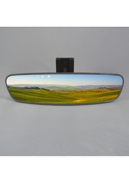 Pırlanta 5 Eğik Kollu Universal Dikiz Aynası 25 x 6 cm Gri