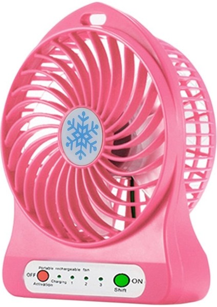 Taşınabilir LED Hava Soğutucu Fan - Pembe (Yurt Dışından)