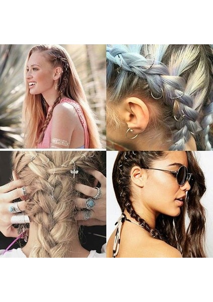 Saç Piercingi - Saç Yüzüğü - Silver-