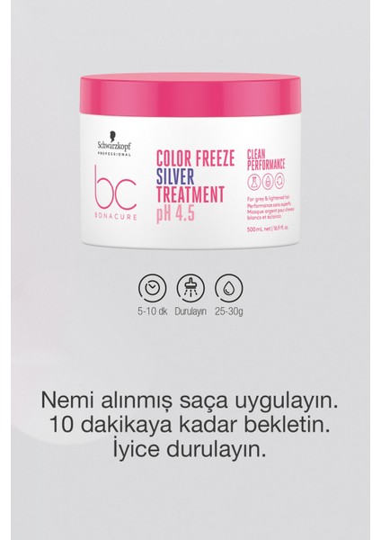 Bc Clean Renk Koruyucu Gümüş Kür 500ML