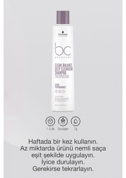 Bc Clean Dengeleyici Derin Temizleme Şampuanı 250ML