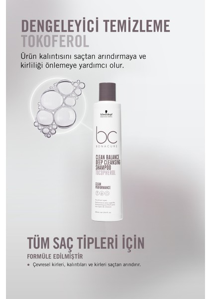 Bc Clean Dengeleyici Derin Temizleme Şampuanı 250ML