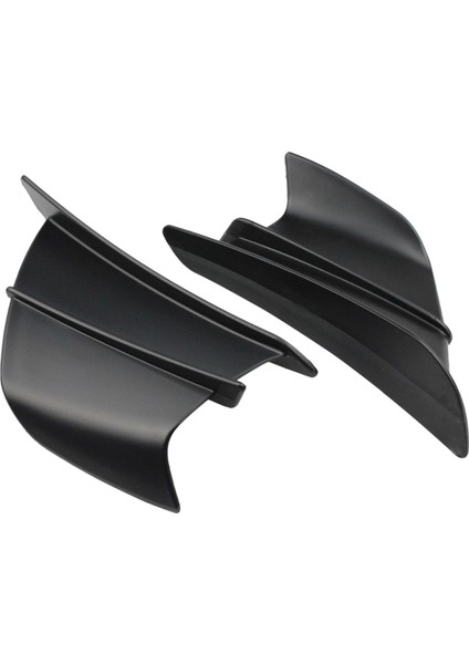 Evrensel Motosiklet Winglets Aksesuarları H2 / H2R Tüm Motosikletler Için Siyah