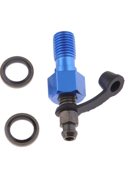 M10 x 1.25MM Konu Fren Kaliper Vida Banjo Cıvata Boşaltma Meme Siyah(Yurt Dışından)