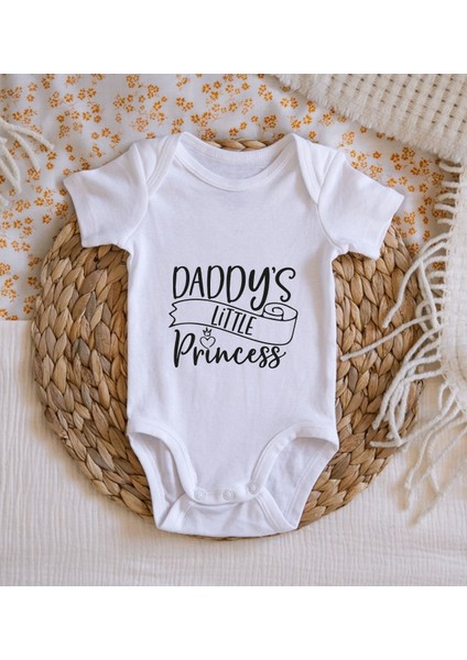 Gift Daddy's Little Princess Tasarımlı Bebek Body Zıbın - Model 1 fiyatları