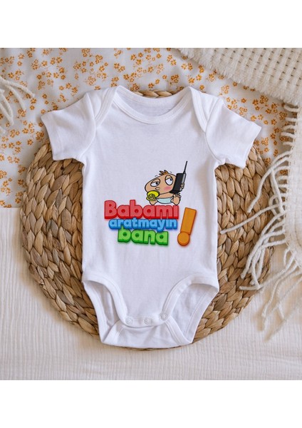 Gift Babamı Aratmayın Bana Tasarımlı Bebek Body Zıbın - Model 1 fiyatları