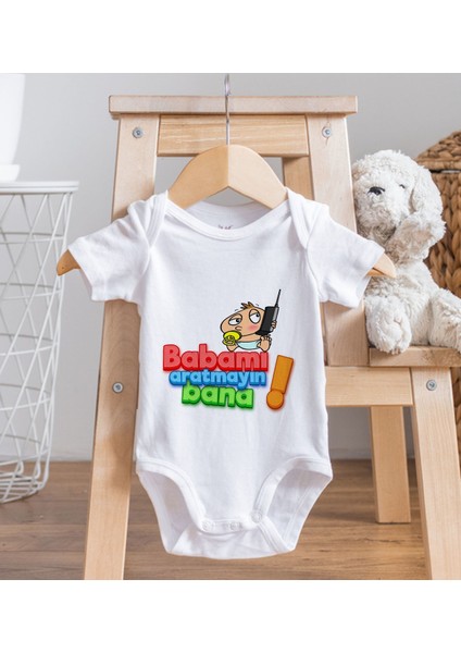 Gift Babamı Aratmayın Bana Tasarımlı Bebek Body Zıbın - Model 1 fırsatları