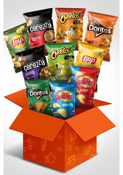 Dev Cips Paketi (Lay’s, Ruffles, Doritos, Cheetos, Çerezza)