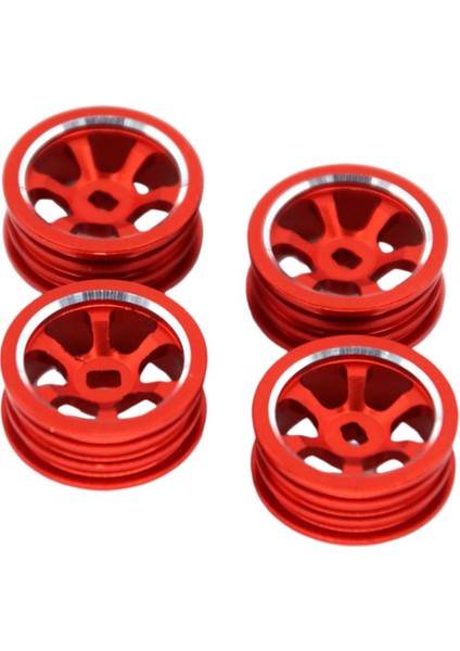 20MM Metal Yükseltme Tekerlek Jant Seti Wltoys 1:28 Tüm Modeller Araba Kırmızı (Yurt Dışından)
