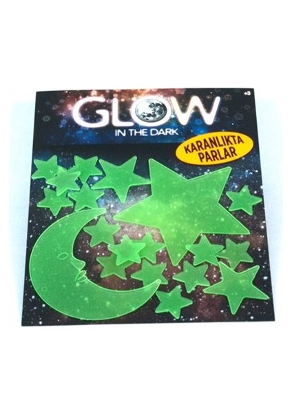 Fosforlu Duvar Sticker Orta