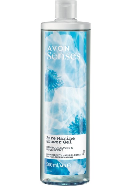 Senses Pure Marine Bambu Yaprağı ve Misk Kokulu Duş Jeli 500 ml