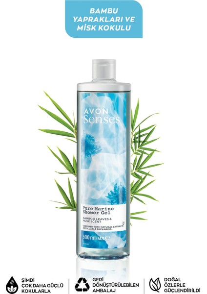 Senses Pure Marine Bambu Yaprağı ve Misk Kokulu Duş Jeli 500 ml fiyatları