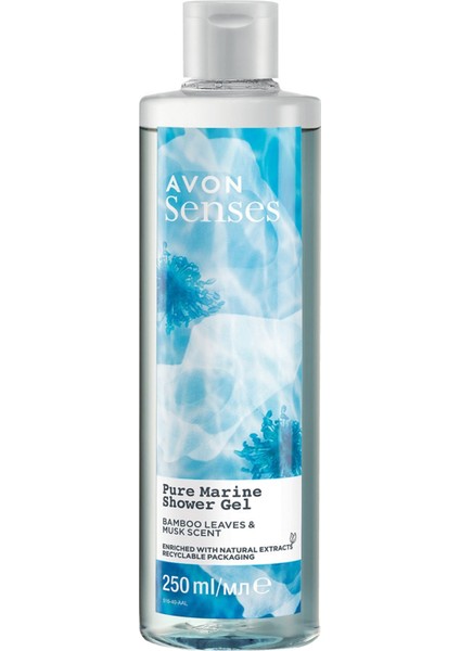 Senses Pure Marine Bambu Yaprağı ve Misk Kokulu Duş Jeli 250 ml