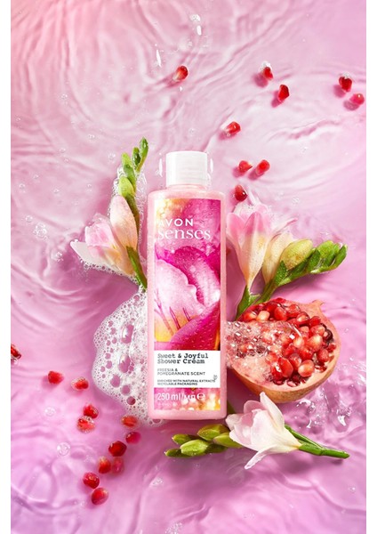 Senses Sweat & Joyful Frezya ve Nar Kokulu Krem Duş Jeli 250 ml modelleri