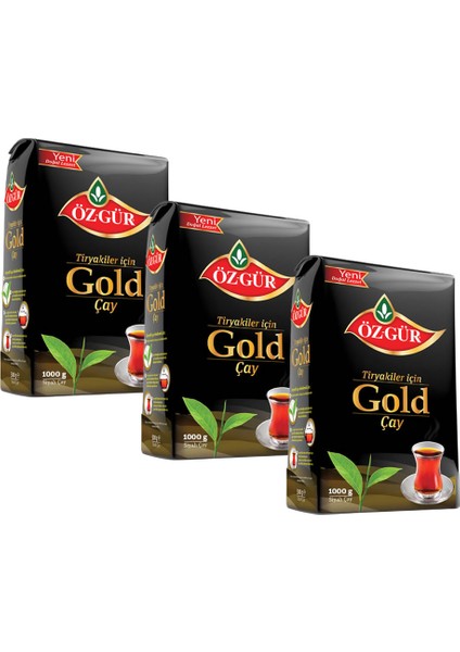 Gold Çay 1000 gr x 3 Adet