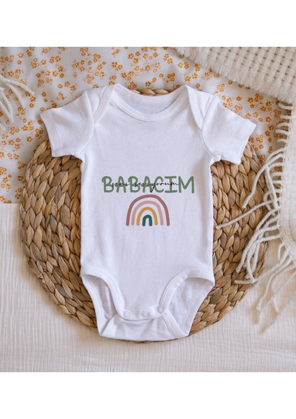 Gift Babalar Günü Tasarımlı Bebek Body Zıbın - Model 1