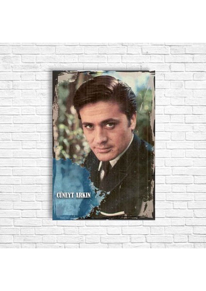 Cüneyt Arkın Yeşilçam Retro Ahşap Poster