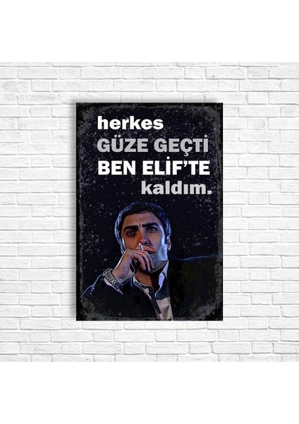 Kurtlar Vadisi Retro Ahşap Poster