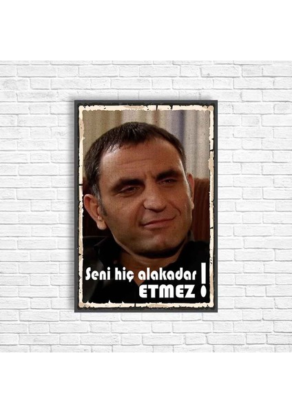 Kurtlar Vadisi Memati Retro Ahşap Poster