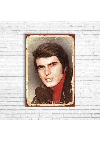 Trend Poster Tarık Akan Yeşilçam Retro Ahşap Poster